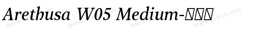 Arethusa W05 Medium字体转换